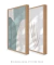 Conjunto com 2 Quadros Decorativos - Hillstone Green + Leaf Minimal Bege - loja online