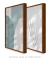 Conjunto com 2 Quadros Decorativos - Hillstone Green + Leaf Minimal Bege - comprar online