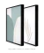 Conjunto com 2 Quadros Decorativos - Hillstone Green + Leaf Minimal Bege na internet