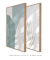 Conjunto com 2 Quadros Decorativos - Hillstone Green + Leaf Minimal Bege - comprar online
