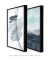 Conjunto com 2 Quadros Decorativos - Linhas Azul + Ocean - loja online