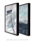 Conjunto com 2 Quadros Decorativos - Linhas Azul + Ocean