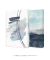 Imagem do Conjunto com 2 Quadros Decorativos - Linhas Azul + Ocean