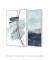 Conjunto com 2 Quadros Decorativos - Linhas Azul + Ocean - comprar online