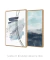 Conjunto com 2 Quadros Decorativos - Linhas Azul + Ocean na internet