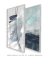 Conjunto com 2 Quadros Decorativos - Linhas Azul + Ocean - comprar online