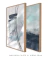 Conjunto com 2 Quadros Decorativos - Linhas Azul + Ocean - Rachel Moya | Art Studio - Quadros Decorativos