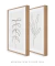 Imagem do Conjunto com 2 Quadros Decorativos - Minimal Leaf 01 + Minimal Leaf 02