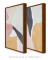 Conjunto com 2 Quadros Decorativos - Minimal N.01 + Minimal N.02 - Rachel Moya | Art Studio - Quadros Decorativos
