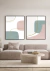 Conjunto com 2 Quadros Decorativos - Modern Shapes 02 + Modern Shapes 04