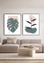 Conjunto com 2 Quadros Decorativos - Monstera Spring + Modern Flower Spring