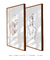 Conjunto com 2 Quadros Decorativos - Ramo Minimalista + Femme Body 02 - Rachel Moya | Art Studio - Quadros Decorativos