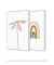Conjunto com 2 Quadros Decorativos - Simple Flower + Boho Rainbow - loja online