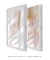 Conjunto com 2 Quadros Decorativos - Soft Minimal Rose Strokes 01 + Rose Feelings - loja online