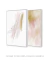 Imagem do Conjunto com 2 Quadros Decorativos - Soft Minimal Rose Strokes 01 + Rose Feelings