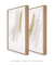 Imagem do Conjunto com 2 Quadros Decorativos - Soft Minimal Rose Strokes 01 + Soft Minimal Rose Strokes 02