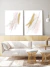 Conjunto com 2 Quadros Decorativos - Soft Minimal Rose Strokes 01 + Soft Minimal Rose Strokes 02
