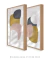 Conjunto com 2 Quadros Decorativos - Stones Minimal 01 + Stones Minimal 02