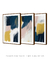 Conjunto com 3 Quadros Decorativos - Abstraction N.01 + Abstraction N.02 + Abstraction N.03 - Rachel Moya | Art Studio - Quadros Decorativos