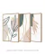 Conjunto com 3 Quadros Decorativos - Folhagem Boho + Nuances Spring 03 + Botanical Mint Spring na internet