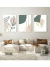 Conjunto com 3 Quadros Decorativos - Folhagem Boho + Nuances Spring 03 + Botanical Mint Spring
