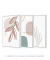 Conjunto com 3 Quadros Decorativos - Folhagem Rose + Modern Shapes 02 + Leaf Minimal Bege na internet