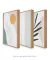 Imagem do Conjunto com 3 Quadros Decorativos - Leaf Minimal Nude + Nuances Minimal Nude + Leaf Minimal Colagem