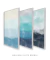 Conjunto com 3 Quadros Decorativos - Mar + Aquarela Azul + Ocean - Rachel Moya | Art Studio - Quadros Decorativos