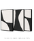 Conjunto com 3 Quadros Decorativos - Shadow Line N.03 + Shadow Line N.04 + Shadow Line N.05 - Rachel Moya | Art Studio - Quadros Decorativos