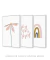 Imagem do Conjunto com 3 Quadros Decorativos - Simple Flower + You Are So Loved Rosa + Boho Rainbow