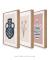 Conjunto com 3 Quadros Decorativos - Vase N.01+ Flower Bouquet + Vase N.02