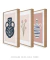 Conjunto com 3 Quadros Decorativos - Vase N.01+ Flower Bouquet + Vase N.02 - comprar online