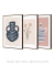 Conjunto com 3 Quadros Decorativos - Vase N.01+ Flower Bouquet + Vase N.02 - Rachel Moya | Art Studio - Quadros Decorativos