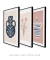 Imagem do Conjunto com 3 Quadros Decorativos - Vase N.01+ Flower Bouquet + Vase N.02