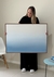 PRONTA ENTREGA - Quadro Decorativo Mar em Pinceladas Horizontal - Tamanho 70x100 - comprar online