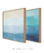PRONTA ENTREGA - Conjunto com 2 Quadros Decorativos - Mar Quadrado + Aquarela Azul Quadrado - Tamanho 70x70 na internet
