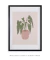 Quadro Decorativo Begônia Maculata Vaso Rosa