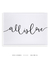 Quadro Decorativo Frase All Is Love - Rachel Moya | Art Studio - Quadros Decorativos