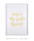 Quadro Decorativo Frase Enjoy The Little Things Amarelo - Rachel Moya | Art Studio - Quadros Decorativos