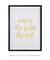 Quadro Decorativo Frase Enjoy The Little Things Amarelo