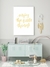 Quadro Decorativo Frase Enjoy The Little Things Amarelo