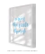 Quadro Decorativo Frase Enjoy The Little Things Azul - loja online