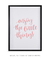 Quadro Decorativo Frase Enjoy The Little Things Rosa - Rachel Moya | Art Studio - Quadros Decorativos