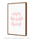 Quadro Decorativo Frase Enjoy The Little Things Rosa