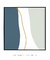 Quadro Decorativo Nuances Minimal Azul e Verde Quadrado - loja online