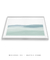 Quadro Decorativo Pinceladas Aquareladas em Azul e Verde Horizontal