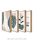 Conjunto com 4 Quadros Decorativos - Nuances Spring 02 + Monstera Spring + Modern Flower Spring + Pinceladas Spring