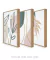 Conjunto com 3 Quadros Decorativos - Folhagem Boho + Nuances Spring 03 + Botanical Mint Spring