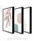 Conjunto com 3 Quadros Decorativos - Folhagem Rose + Modern Shapes 02 + Leaf Minimal Bege - loja online
