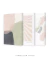 Imagem do Conjunto com 3 Quadros Decorativos - Blooming Shapes N.01 + Inspirado Matisse Botânico Cut Outs Rose I + Blooming